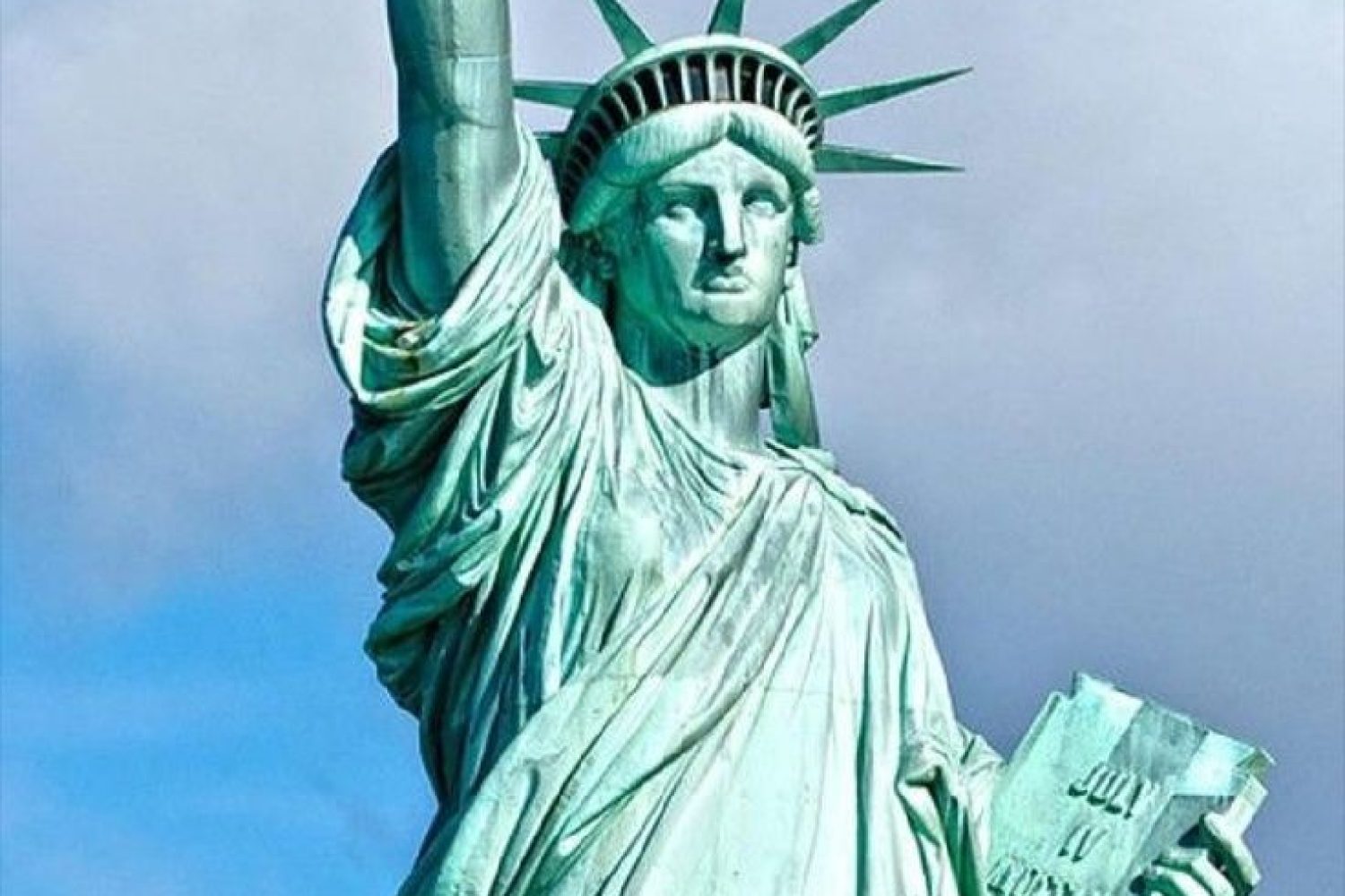 Sorry Miss Liberty, we no longer need you_ Supposedly near are no vacancies left at the inn_